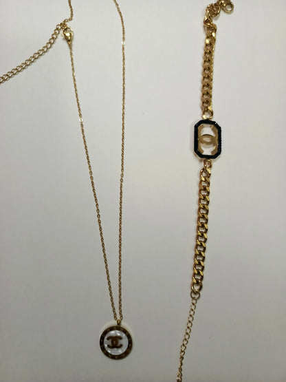 CHANEL PENDANT AND BRACELET